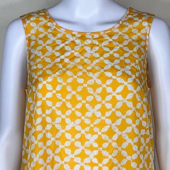 Michael‎ Kors Yellow & White Zip-Back Shell - Picture 3 of 13